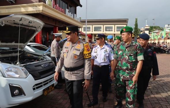 Polres Kutai Barat Gelar Apel Pasukan Sambut Operasi Lilin Mahakam 2024 Dan Tahun Baru 2025