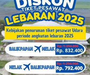 Tarif Pesawat Kubar – Balikpapan Turun 30 Persen