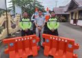 Jasa Raharja Cabang Samarinda Serahkan Traffic Cone Kepada Satlantas Polresta Samarinda
