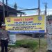 Jasa Raharja Kutim dan Satlantas Polres Samarinda Pasang Spanduk Keselamatan Lalu Lintas