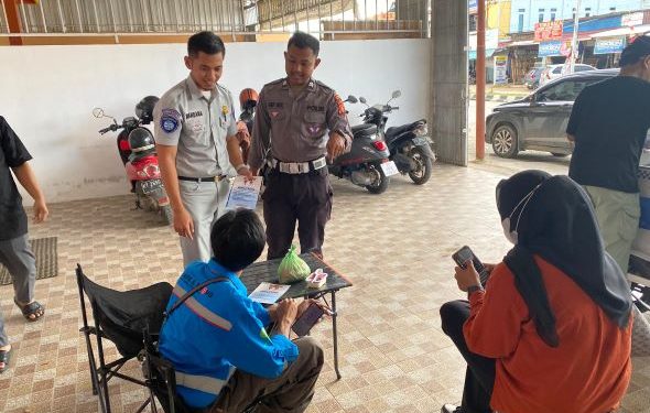 Jasa Raharja dan Satlantas Polres Kutim Sosialisasikan Pemutihan Pajak Kendaraan