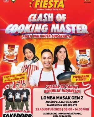IKWI PWI Surakarta & Fiesta Gelar Lomba Memasak dan Mewarnai Serta Pemecahan Rekor Tumpeng Serba 80