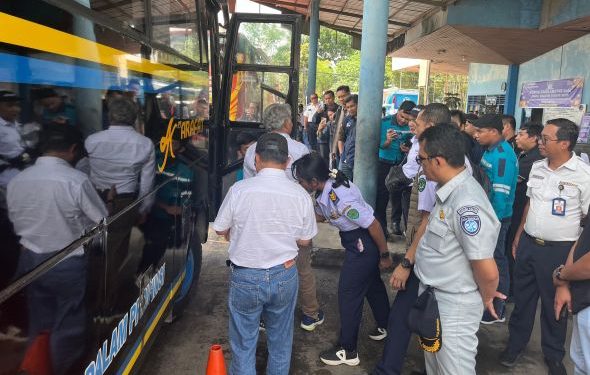 Jasa Raharja Libatkan Dishub Periksa Kelayakan Bus