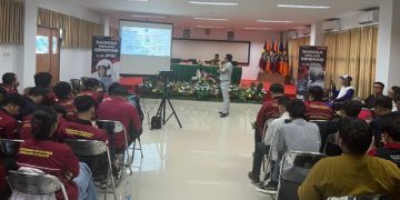 Jasa Raharja Sosialisasi Keselamatan Berlalu Lintas di Kampus IKIP PGRI