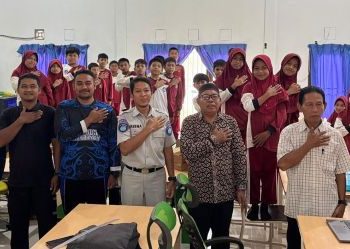 Tanamkan Budaya Tertib Sejak Dini, Jasa Raharja Gelar PPKL di SDN 005 Teluk Pandan