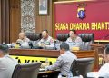Kapolda Kaltim Pimpin Rapat Analisa dan Evaluasi