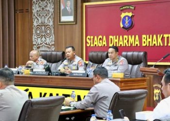 Kapolda Kaltim Pimpin Rapat Analisa dan Evaluasi