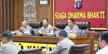 Kapolda Kaltim Pimpin Rapat Analisa dan Evaluasi