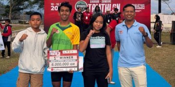 Dua Atlet Kaltim Sabet Juara di Ajang Triathlon Internasional Wonosobo