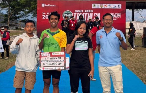 Dua Atlet Kaltim Sabet Juara di Ajang Triathlon Internasional Wonosobo