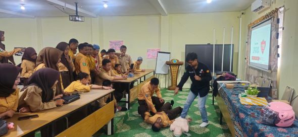 Jasa Raharja Tanamkan Budaya Selamat di SMK Bhakti Loa Janan