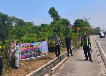 Jasa Raharja Perkuat Edukasi Keselamatan melalui Pemasangan Spanduk Imbauan
